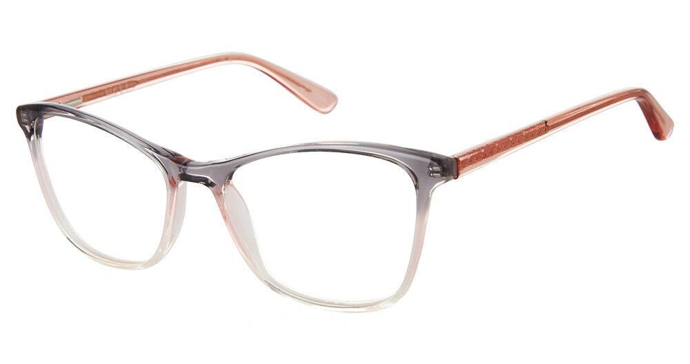 NEW Nicole Miller DOMINICA Grey pink oval Eyeglasses